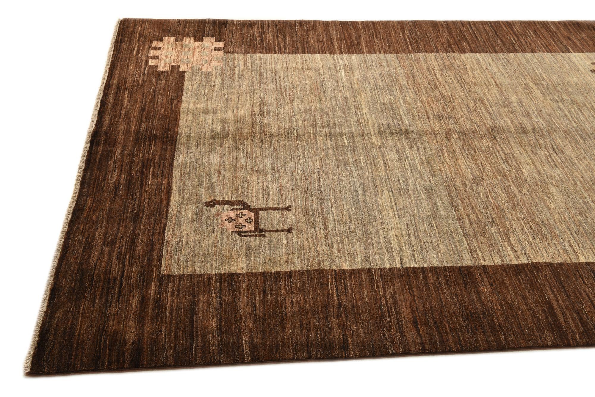 5' 6 x 7' 10 Hand Knotted Modern Ziegler Rug
