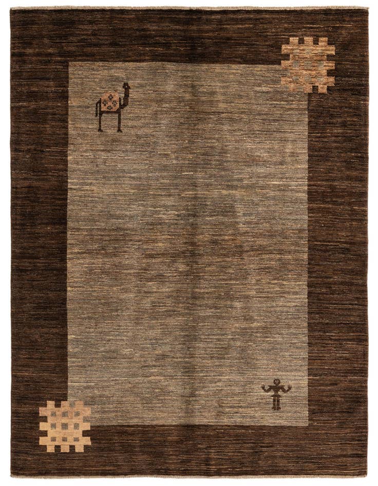 Detail image of 5' 6 x 7' 10 Hand Knotted Modern Ziegler Rug