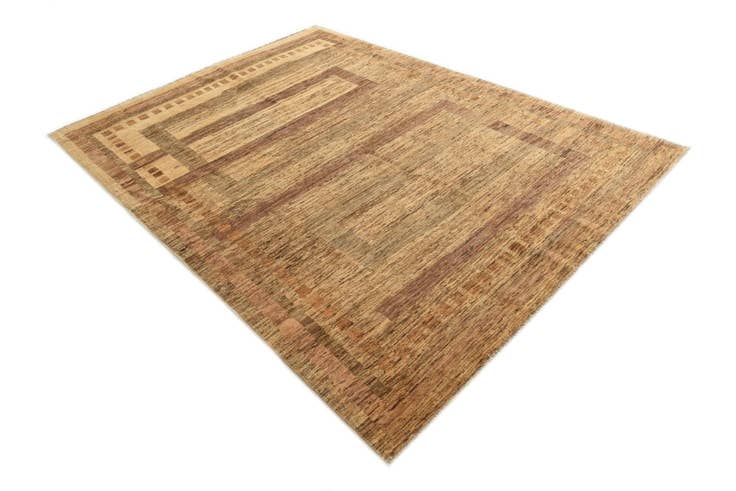 Detail image of 6' 1 x 8' Hand Knotted Modern Ziegler Rug