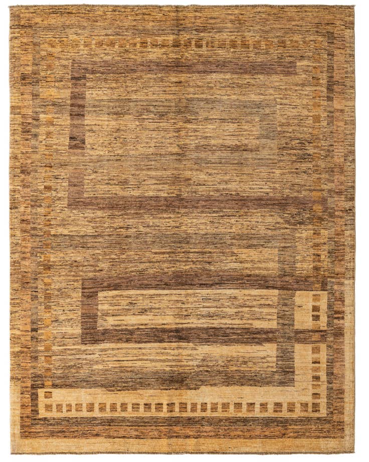 Detail image of 6' 1 x 8' Hand Knotted Modern Ziegler Rug