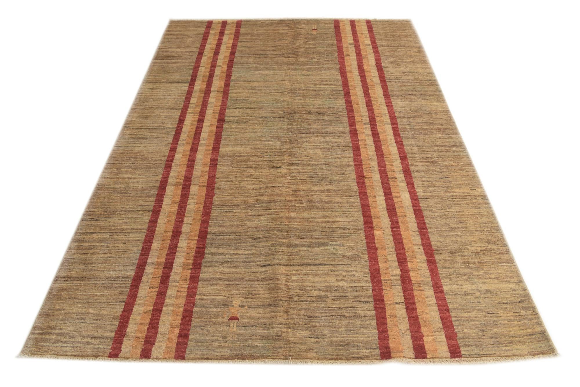 5' 5 x 7' 10 Hand Knotted Modern Ziegler Rug