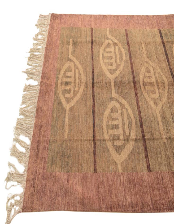 Detail image of 5' 7 x 7' 8  Hand Knotted Modern Ziegler Rug