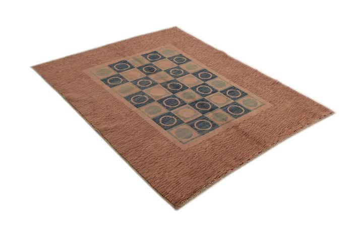 4' 10 x 6' Hand Knotted Modern Ziegler Rug