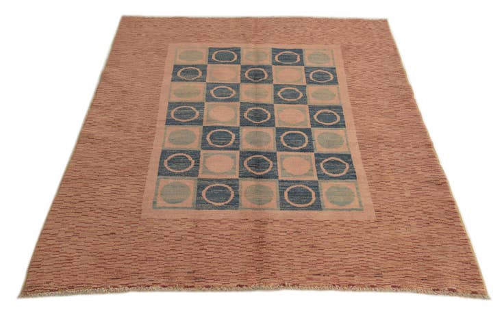 Detail image of 4' 10 x 6' Hand Knotted Modern Ziegler Rug