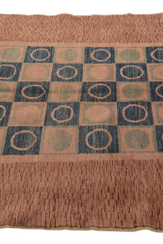 4' 10 x 6' Hand Knotted Modern Ziegler Rug