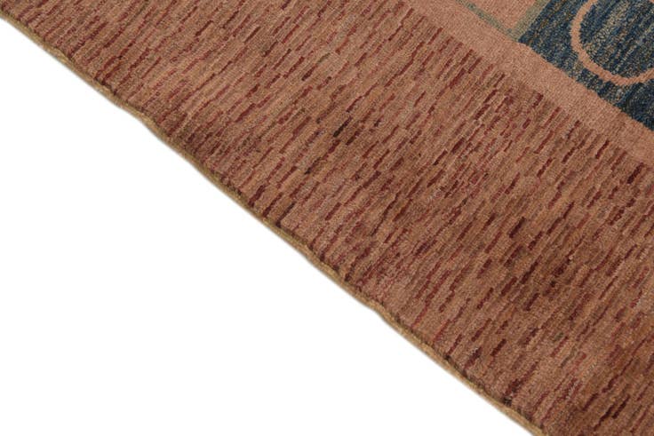 Detail image of 4' 10 x 6' Hand Knotted Modern Ziegler Rug