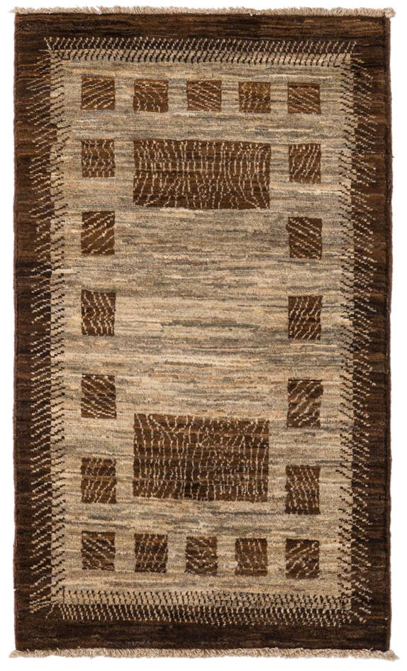 Detail image of 75cm x 125cm Hand Knotted Modern Ziegler Rug