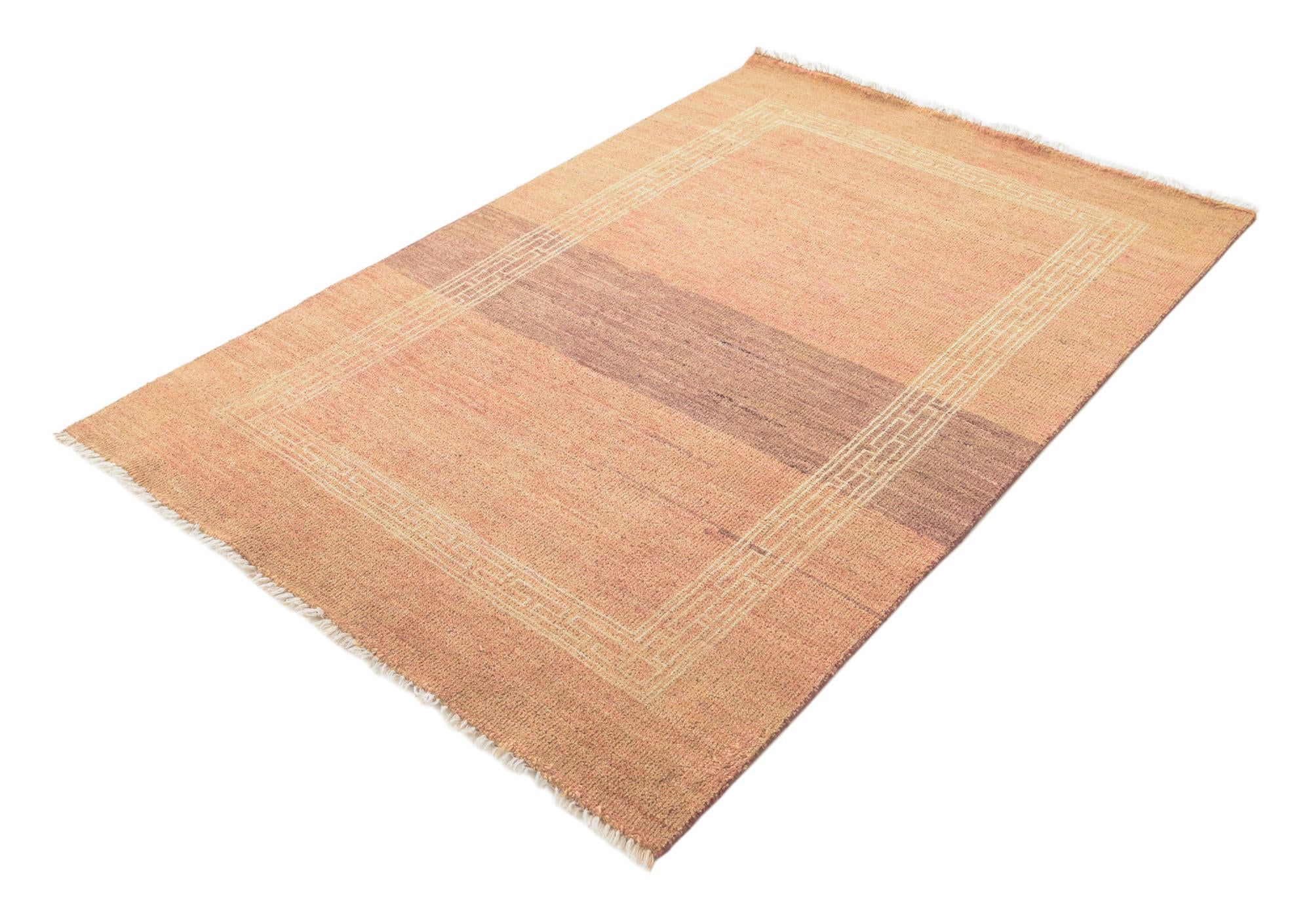 4' 1 x 6' 2 Hand Knotted Modern Ziegler Rug