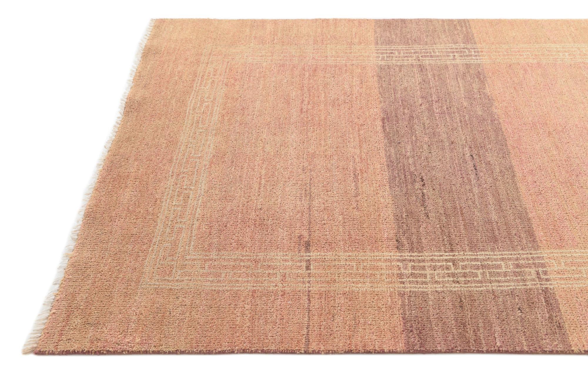 4' 1 x 6' 2 Hand Knotted Modern Ziegler Rug