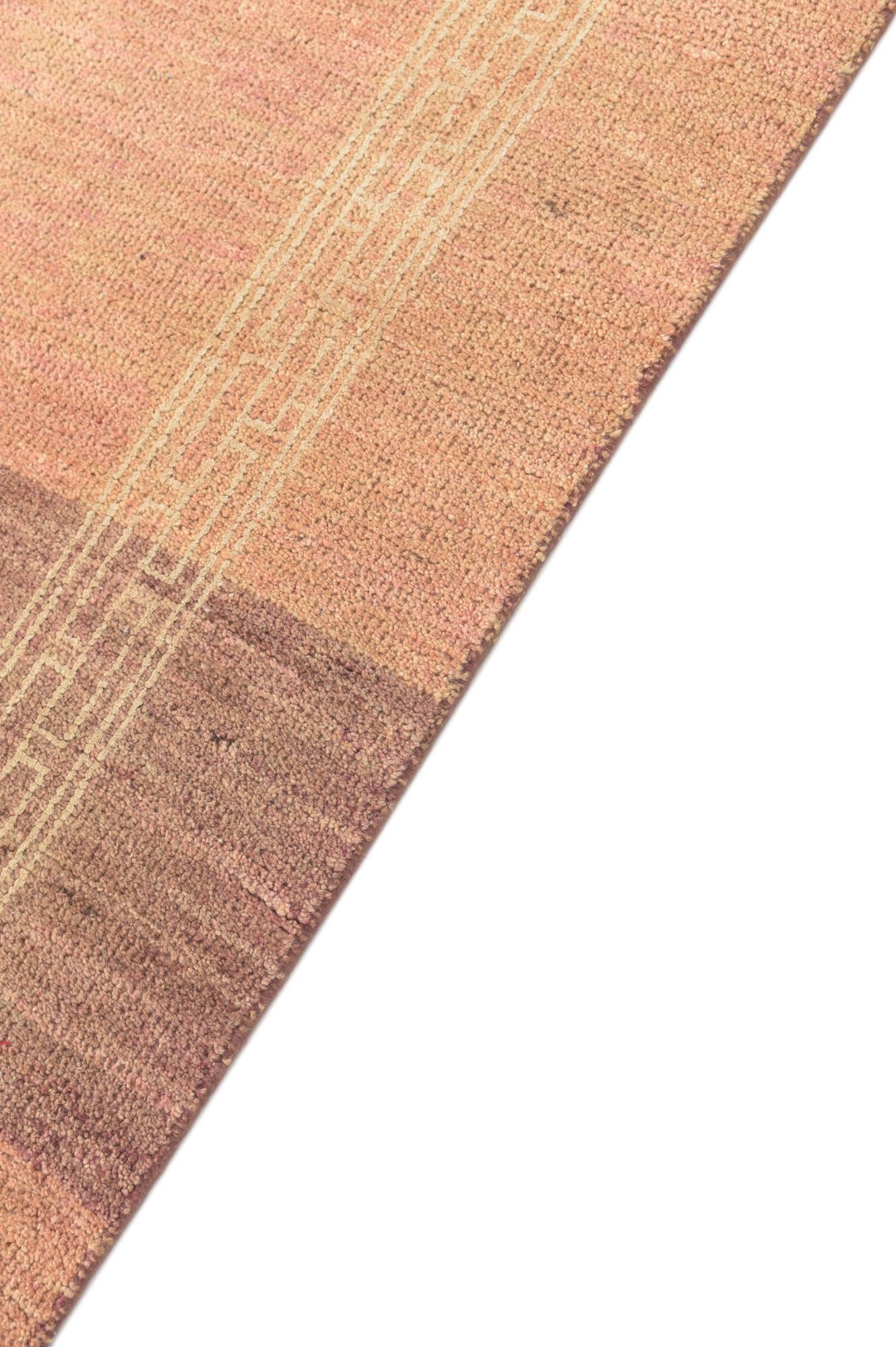4' 1 x 6' 2 Hand Knotted Modern Ziegler Rug