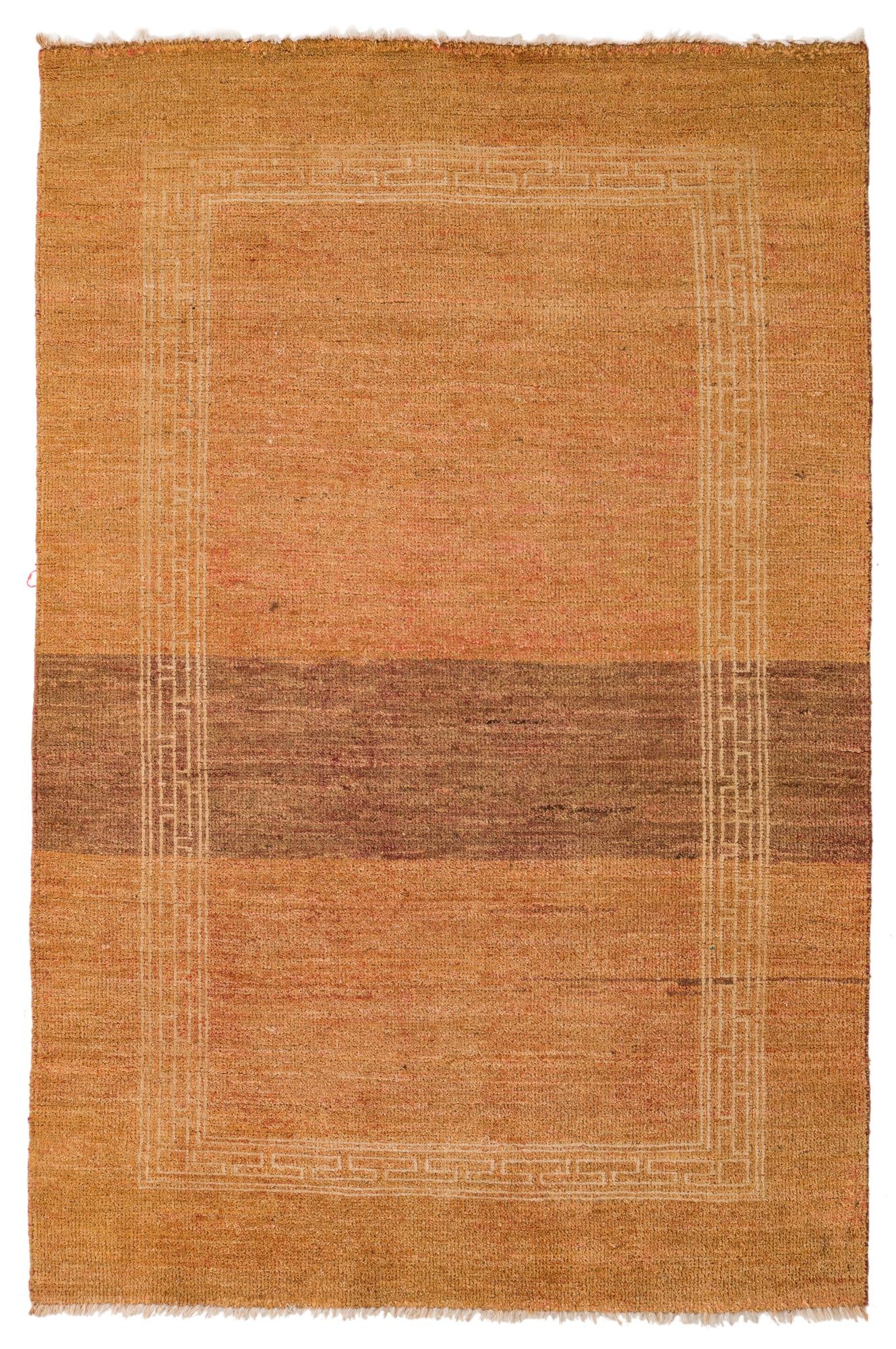 4' 1 x 6' 2 Hand Knotted Modern Ziegler Rug