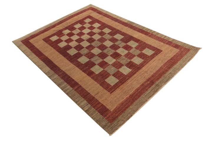 4' 9 x 6' 6 Hand Knotted Modern Ziegler Rug