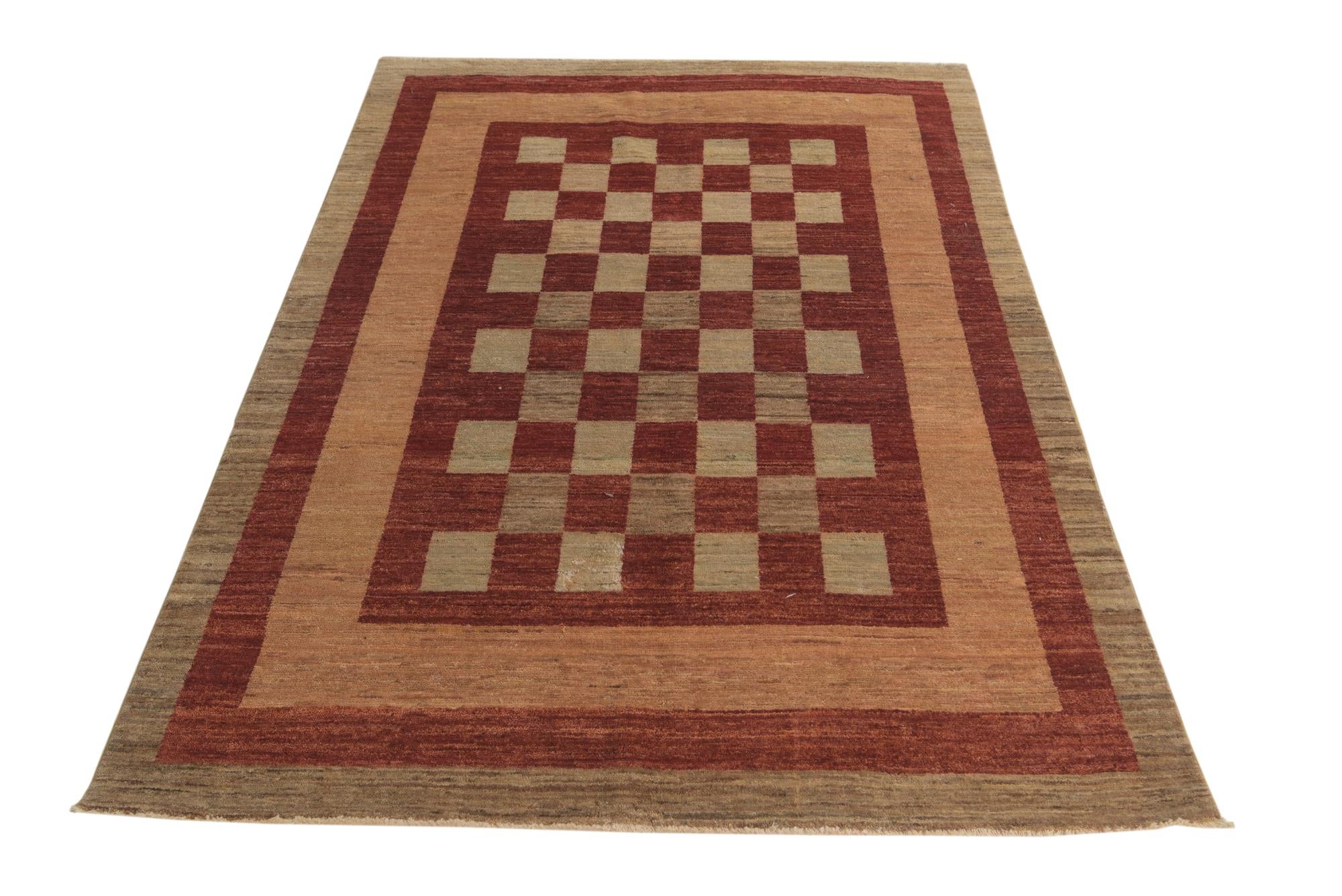 4' 9 x 6' 6 Hand Knotted Modern Ziegler Rug