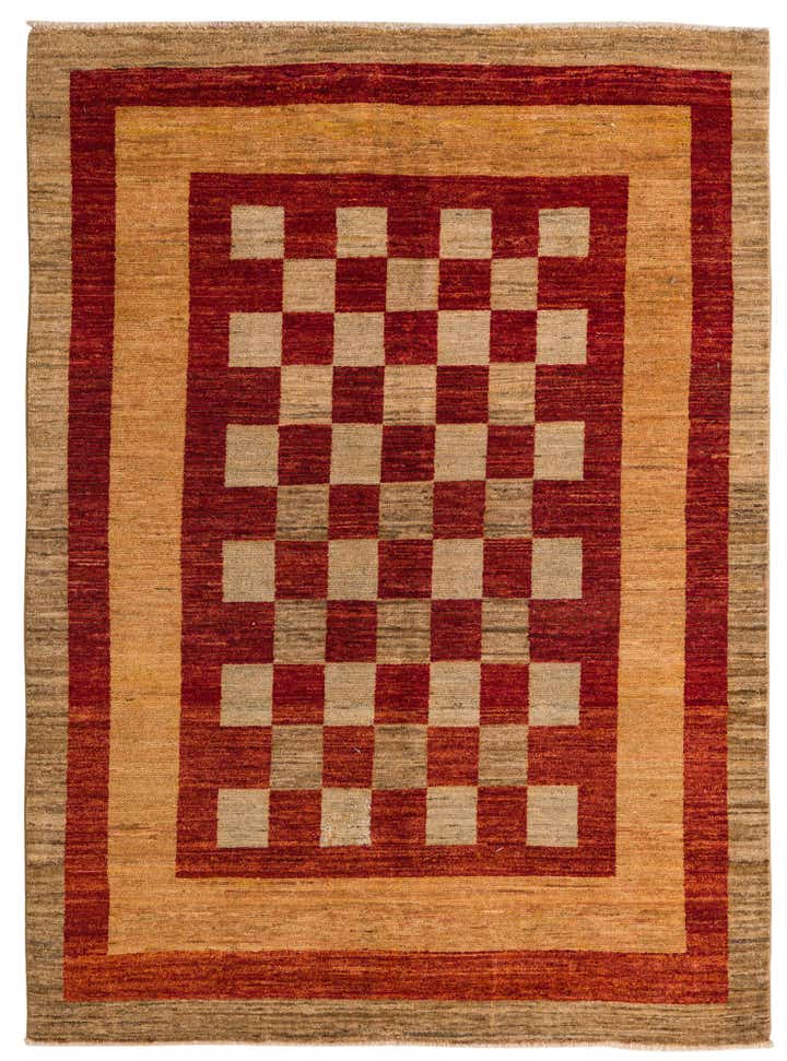 4' 9 x 6' 6 Hand Knotted Modern Ziegler Rug