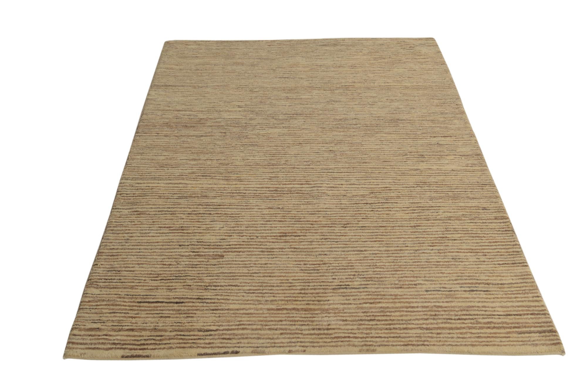 4' 7 x 6' 4 Hand Knotted Modern Ziegler Rug