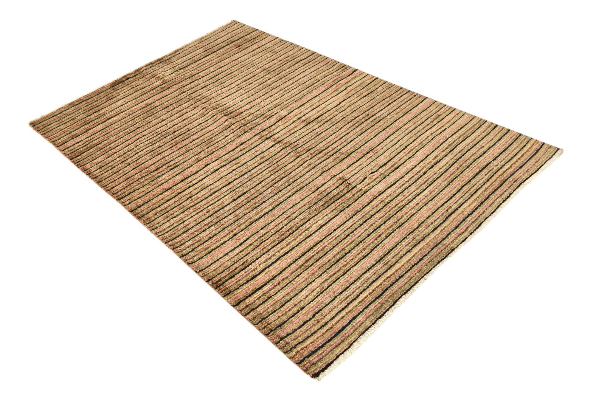 4' 1 x 6' 3 Hand Knotted Modern Ziegler Rug
