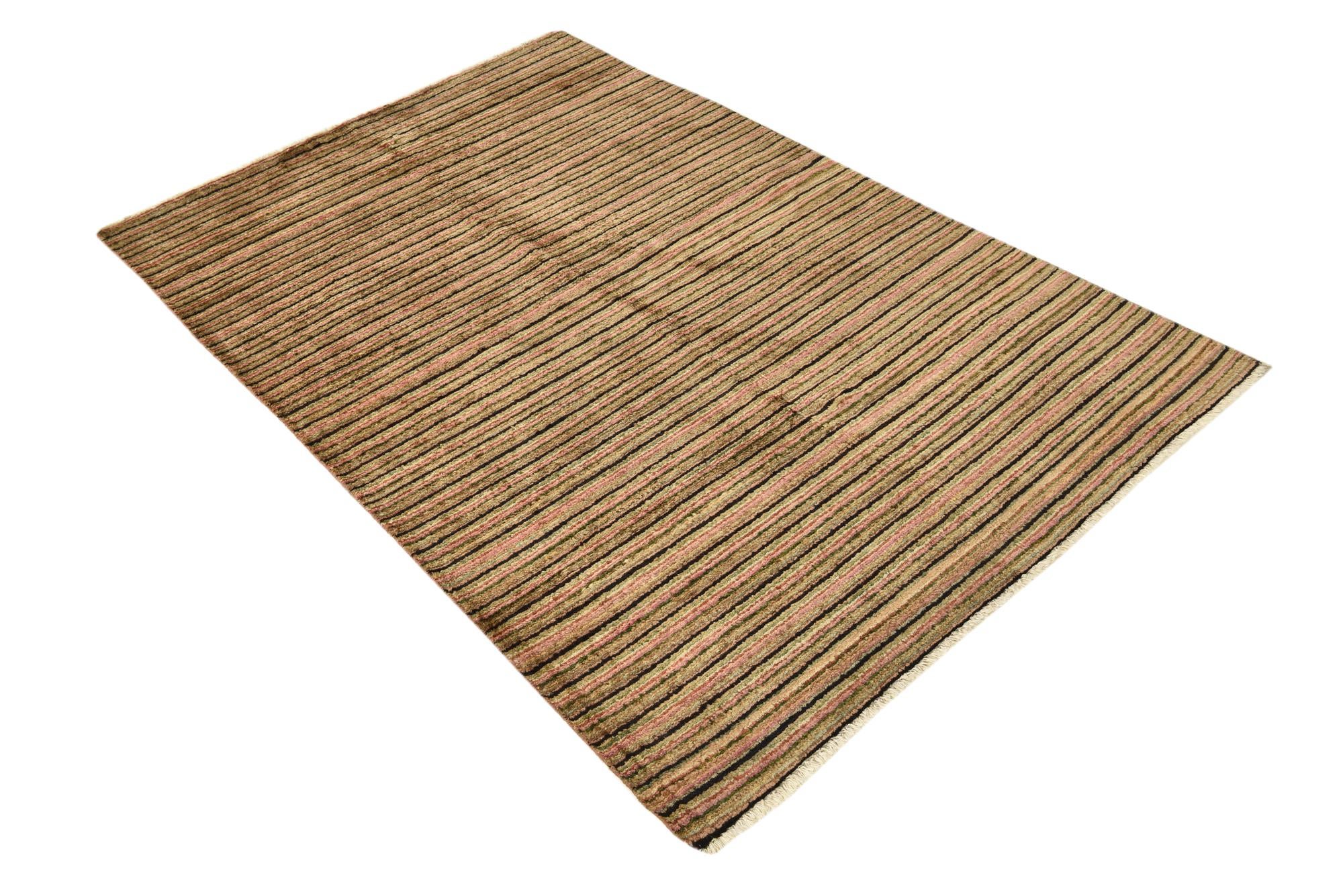 4' 1 x 6' 3 Hand Knotted Modern Ziegler Rug