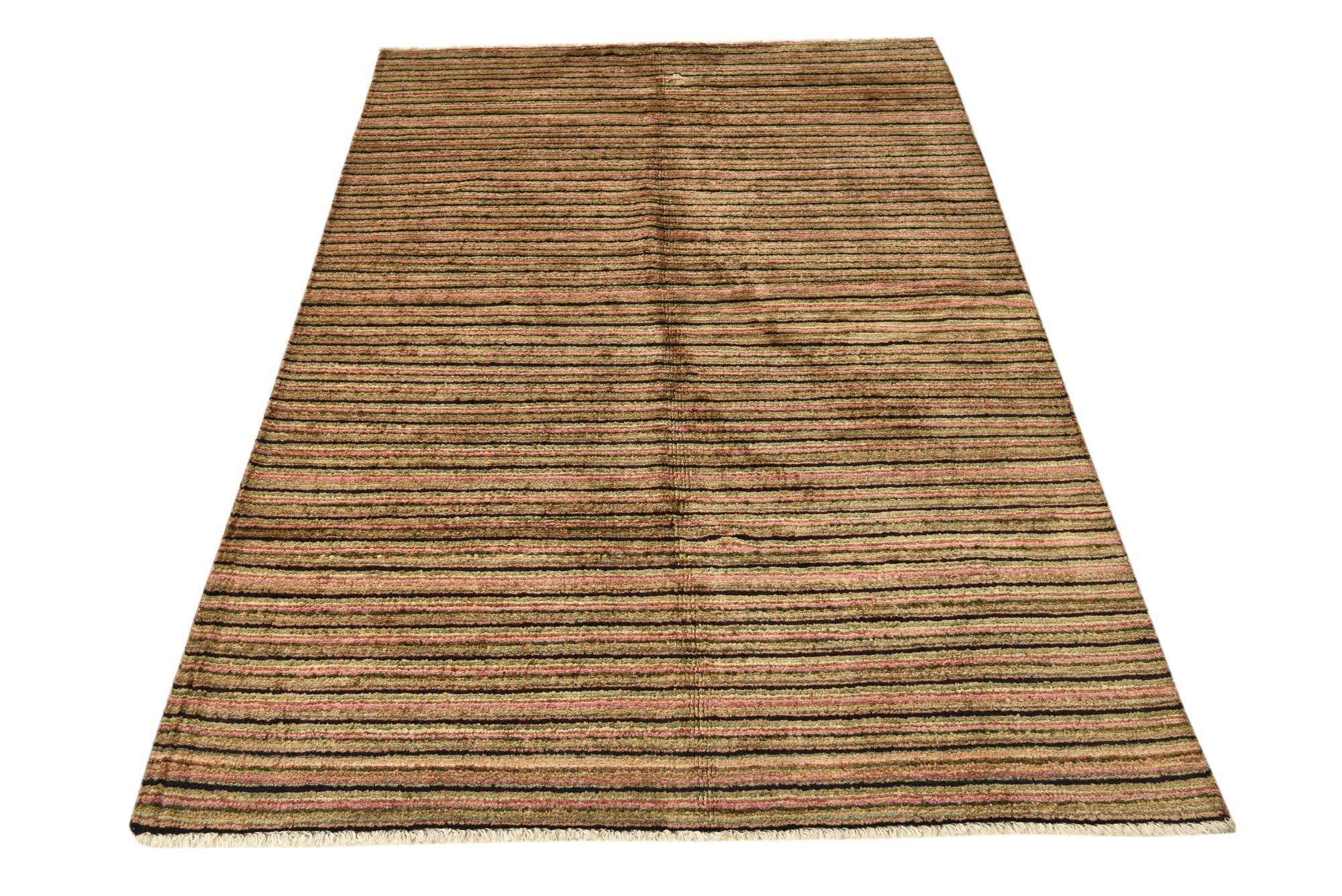 4' 1 x 6' 3 Hand Knotted Modern Ziegler Rug