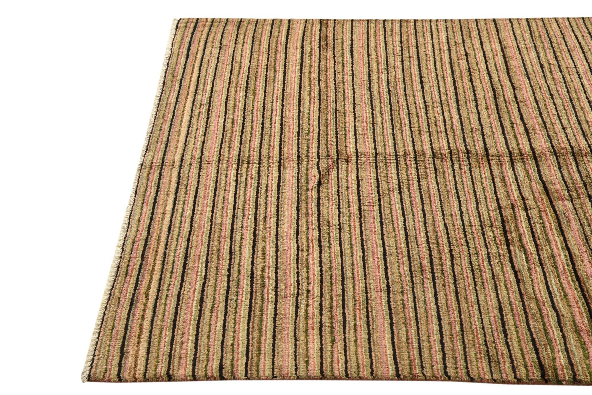4' 1 x 6' 3 Hand Knotted Modern Ziegler Rug