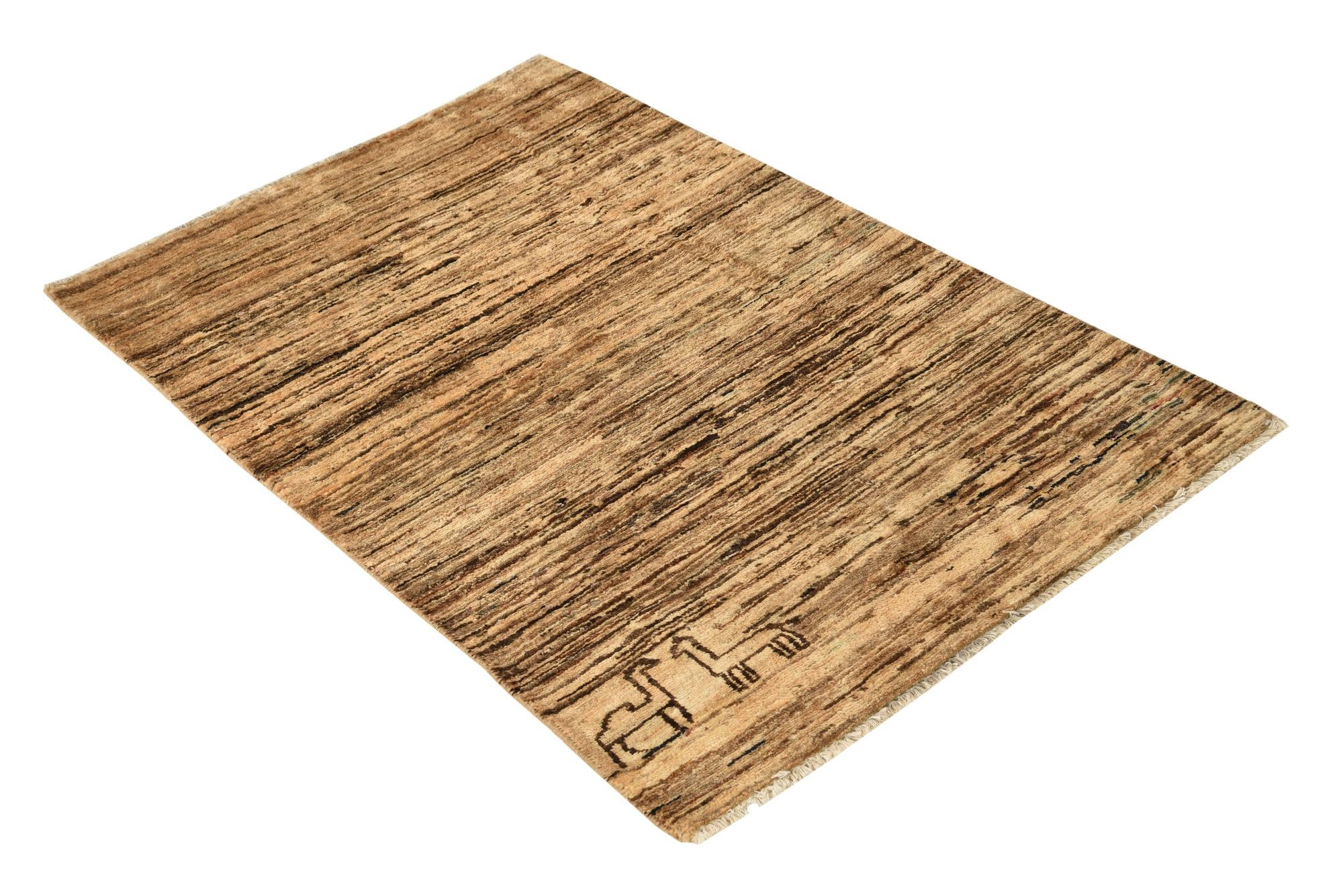 2' 8 x 4' 2 Hand Knotted Modern Ziegler Rug