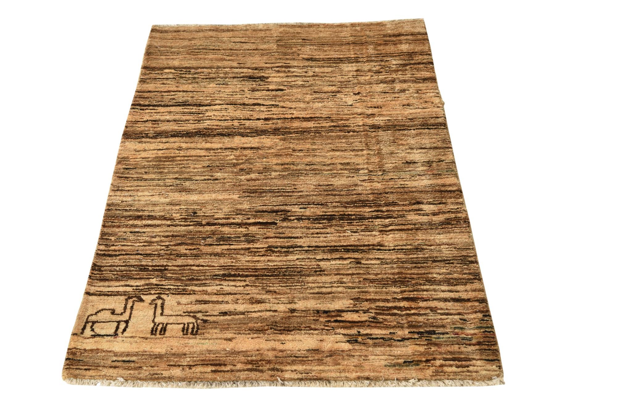 2' 8 x 4' 2 Hand Knotted Modern Ziegler Rug