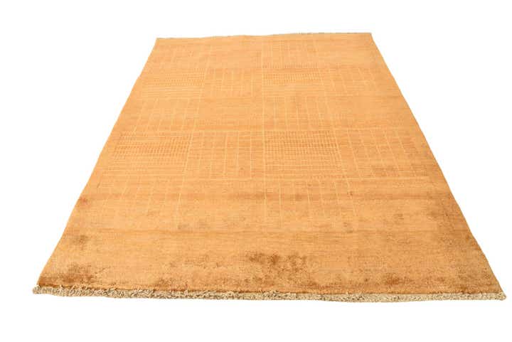 4' 6 x 6' 2 Hand Knotted Modern Ziegler Wool Rug