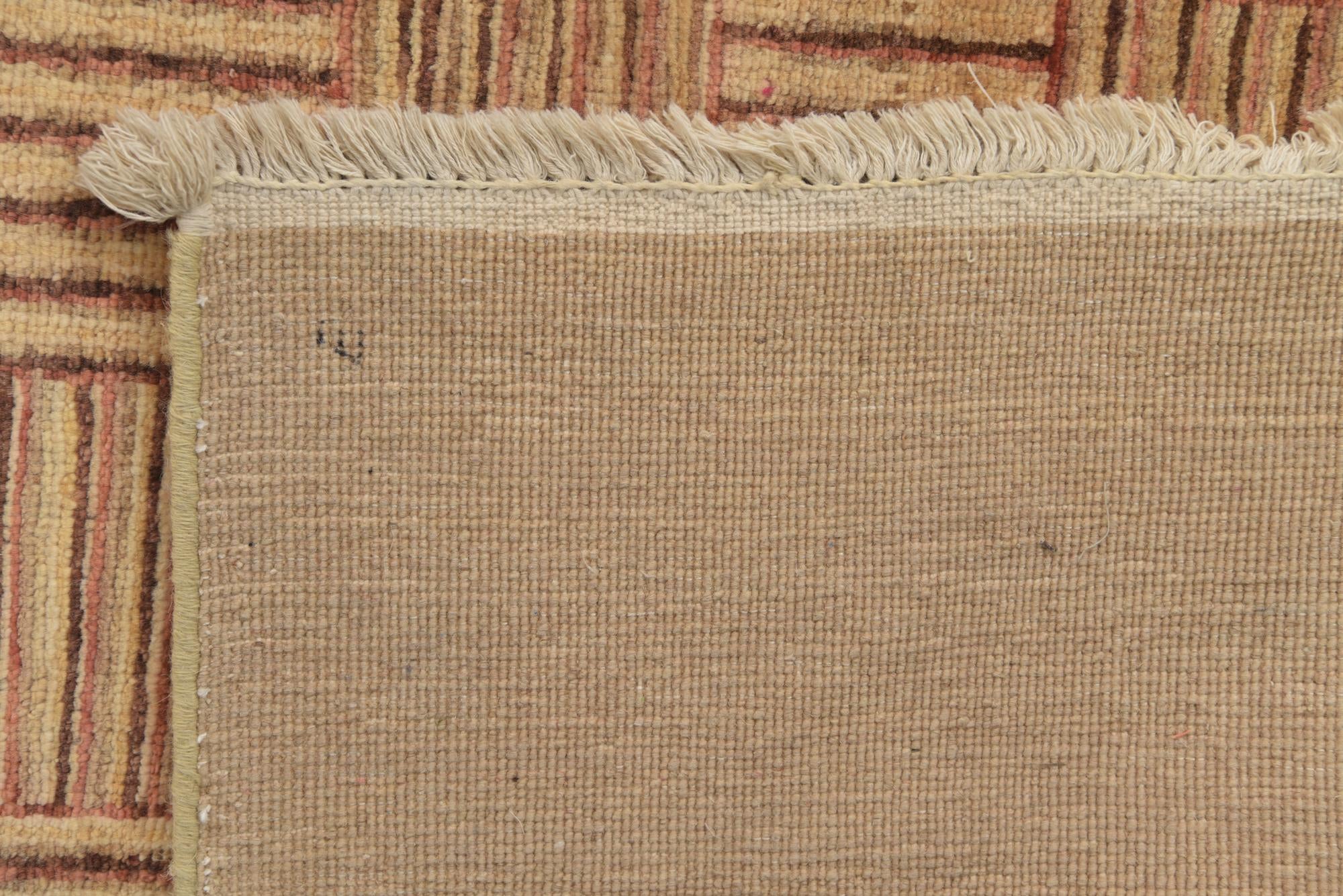 4' 10 x 7' Hand Knotted Modern Ziegler Oriental Wool Rug