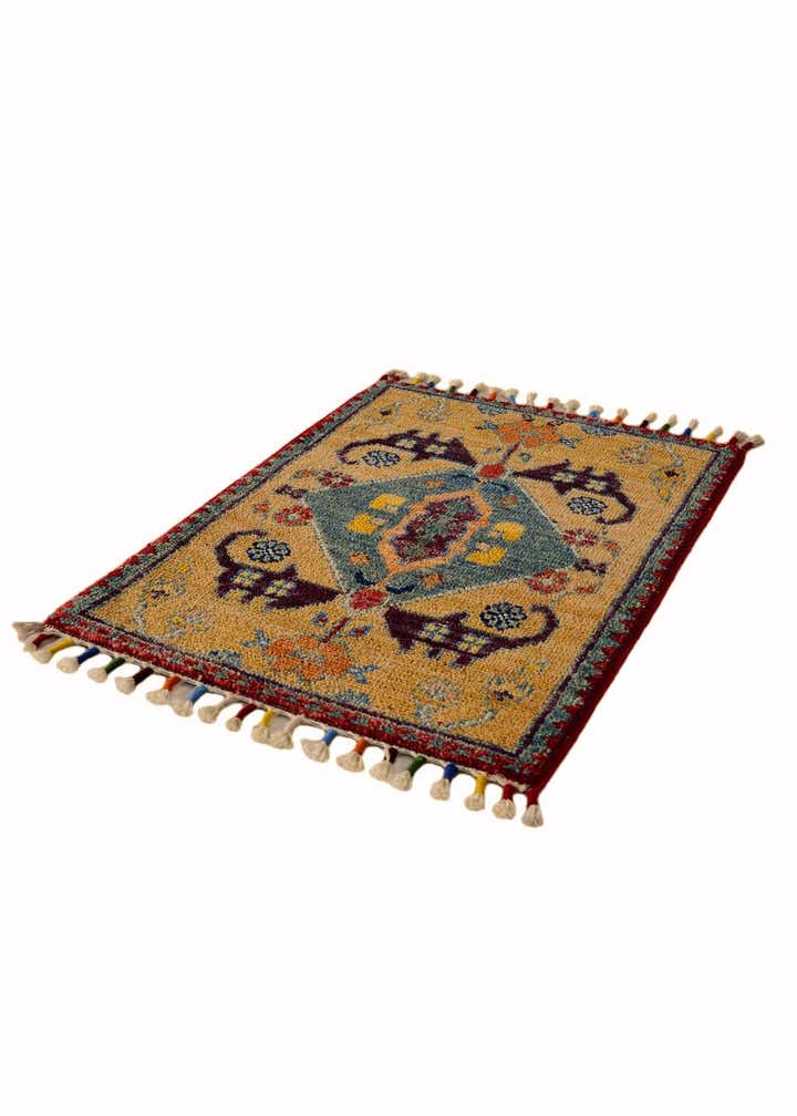 1' 5 x 2' Hand Knotted Modern Ziegler Rug