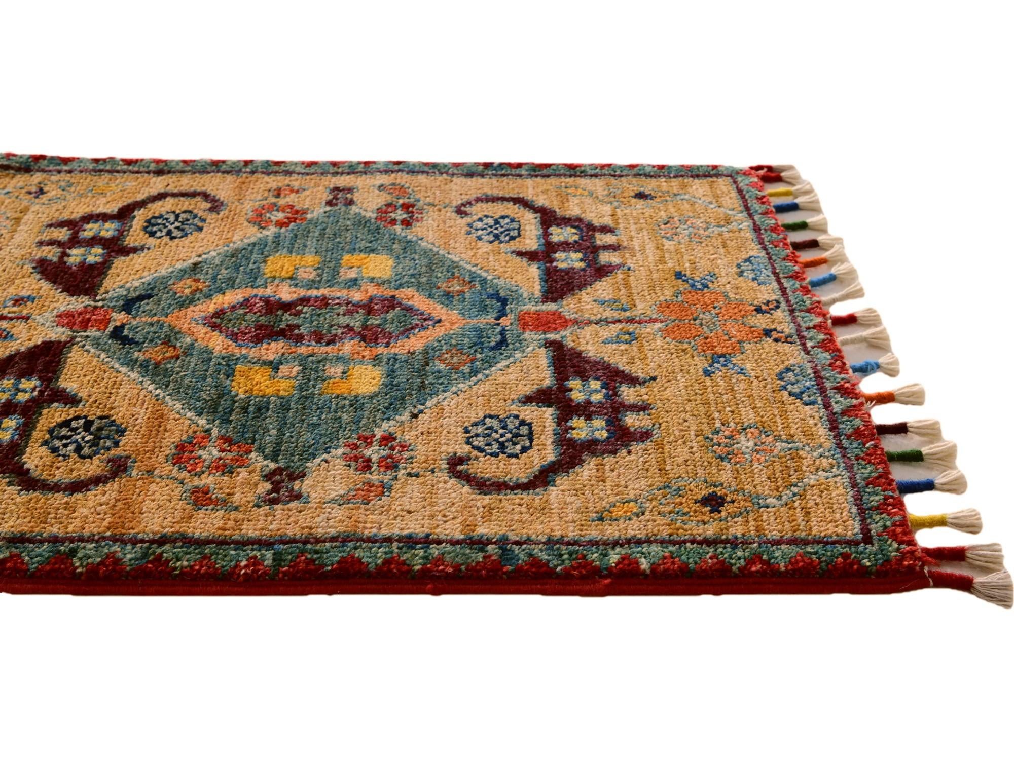 1' 5 x 2' Hand Knotted Modern Ziegler Rug
