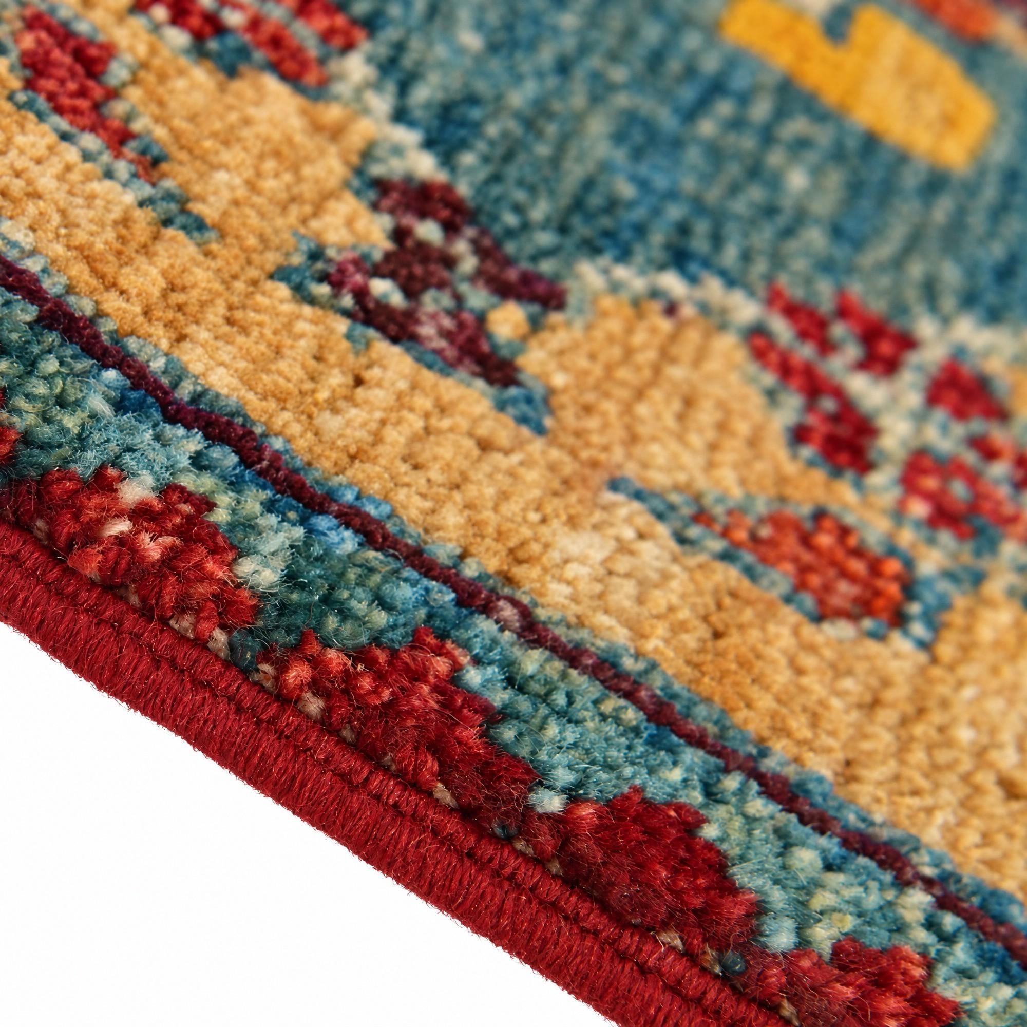 45cm x 60cm Hand Knotted Modern Ziegler Rug