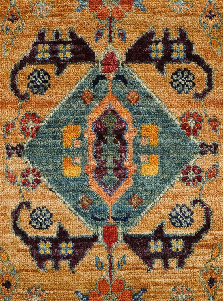 1' 5 x 2' Hand Knotted Modern Ziegler Rug