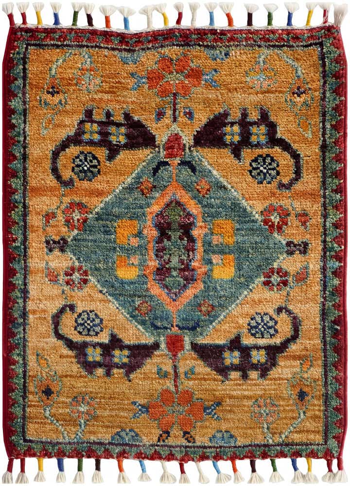 1' 5 x 2' Hand Knotted Modern Ziegler Rug