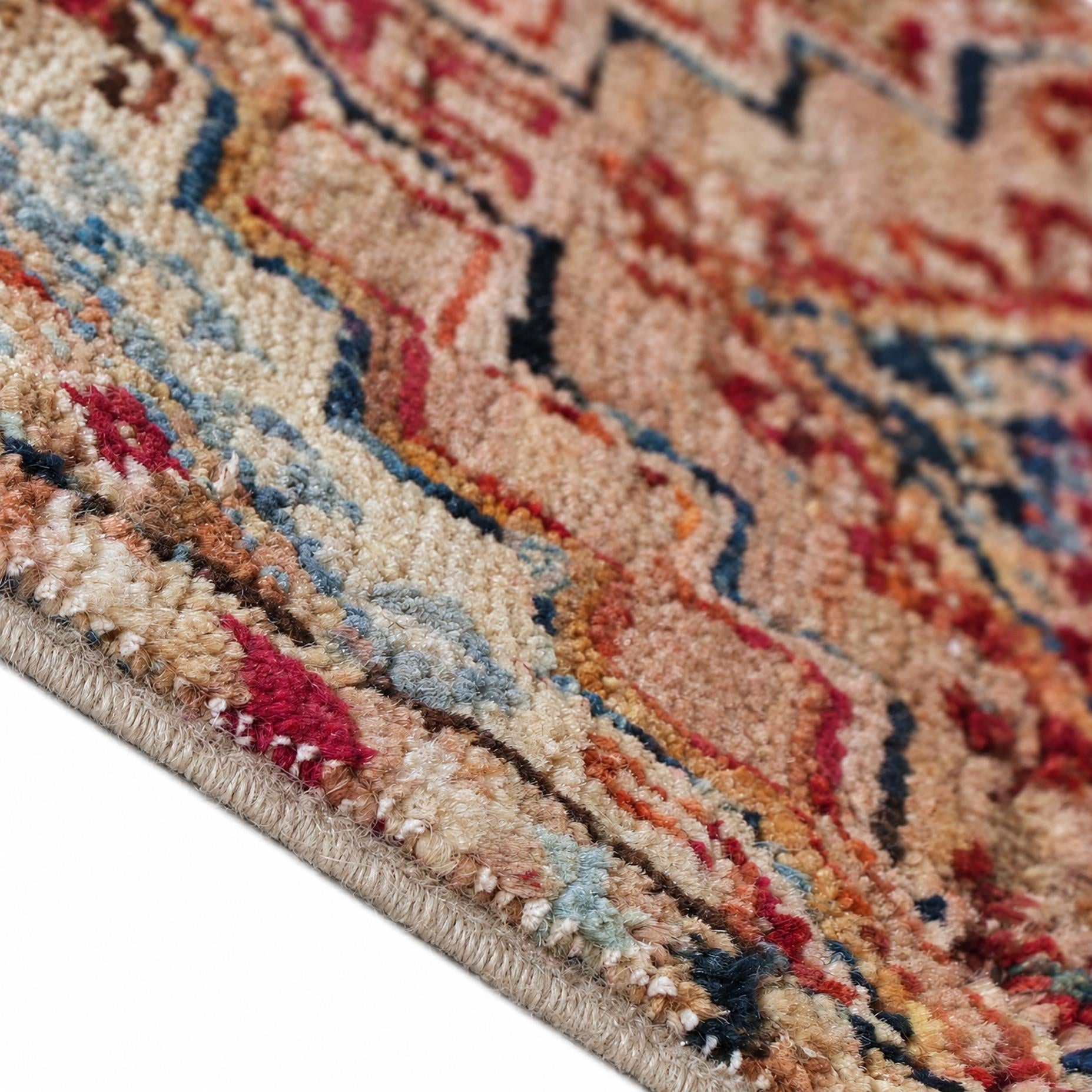 1' 6 x 2' 2 Hand Knotted Modern Ziegler Rug