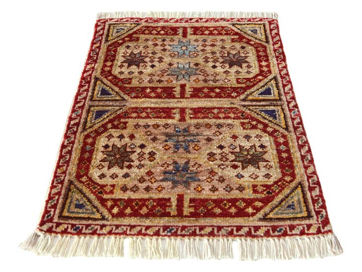 Detail image of 1' 5 x 2' 2 Hand Knotted Modern Ziegler Rug