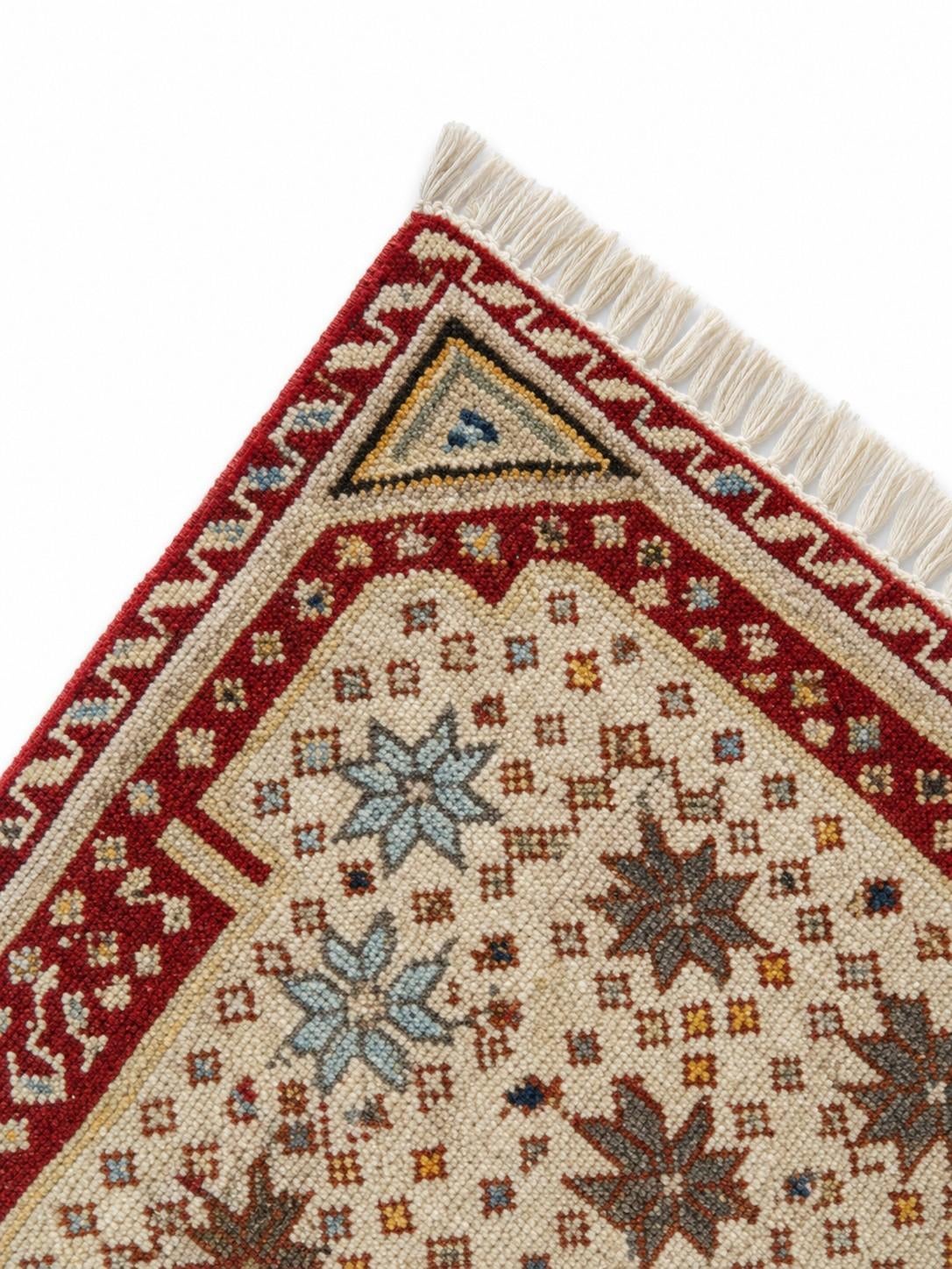 1' 5 x 2' 2 Hand Knotted Modern Ziegler Rug