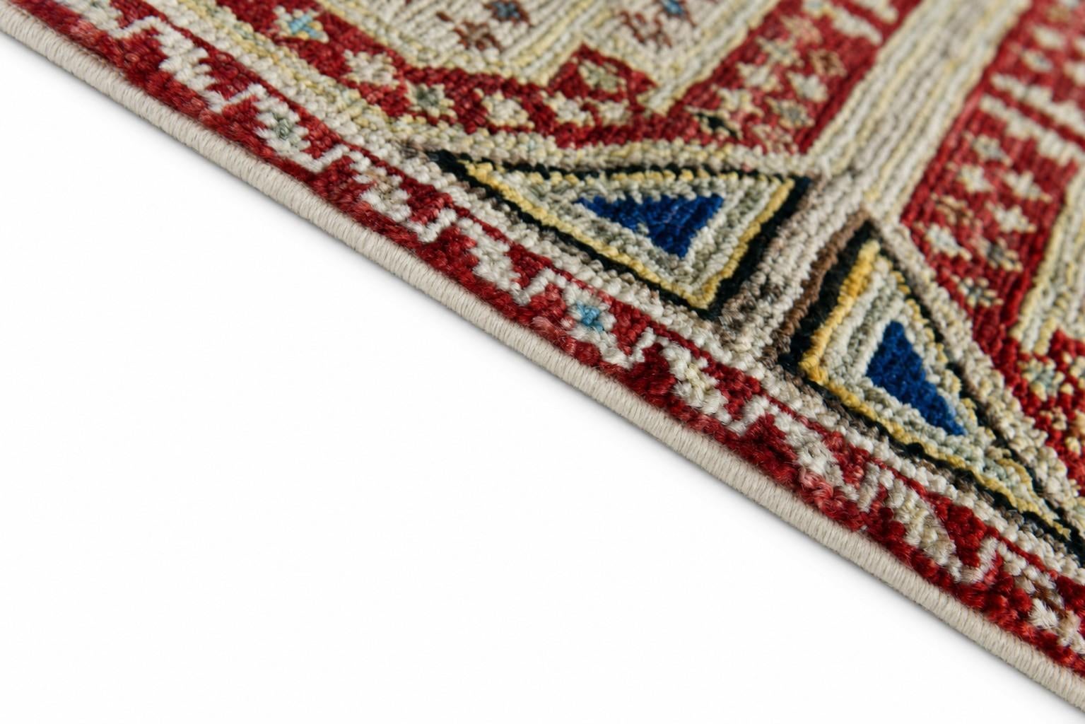 Detail image 8 of 12: 1' 5 x 2' 2 Hand Knotted Modern Ziegler Rug