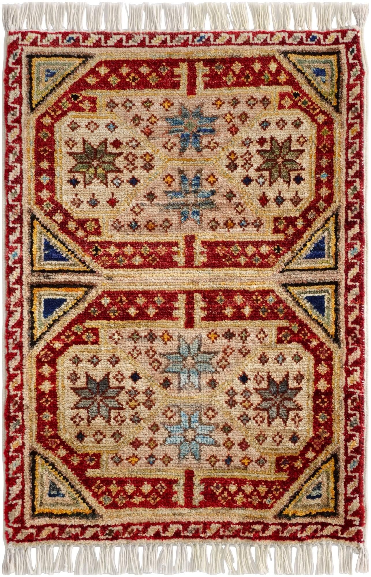 1' 5 x 2' 2 Hand Knotted Modern Ziegler Rug