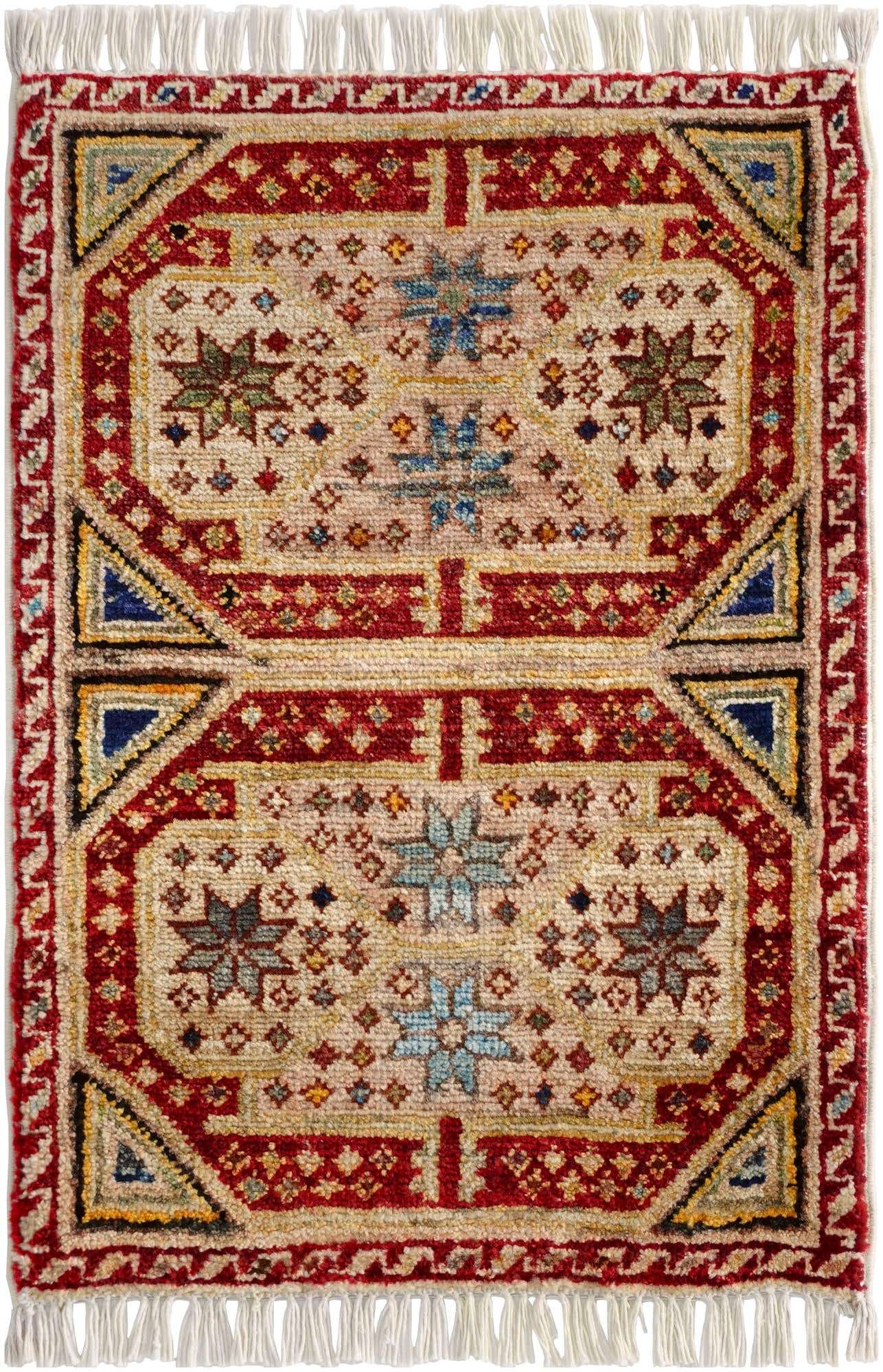 1' 5 x 2' 2 Hand Knotted Modern Ziegler Rug