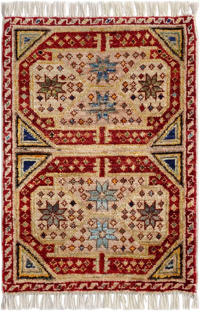 1' 5 x 2' 2 Hand Knotted Modern Ziegler Rug