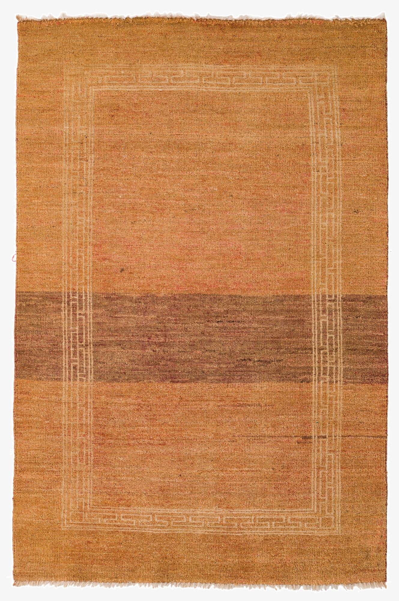 4' 1 x 6' 2  Hand Knotted Modern Ziegler Rug