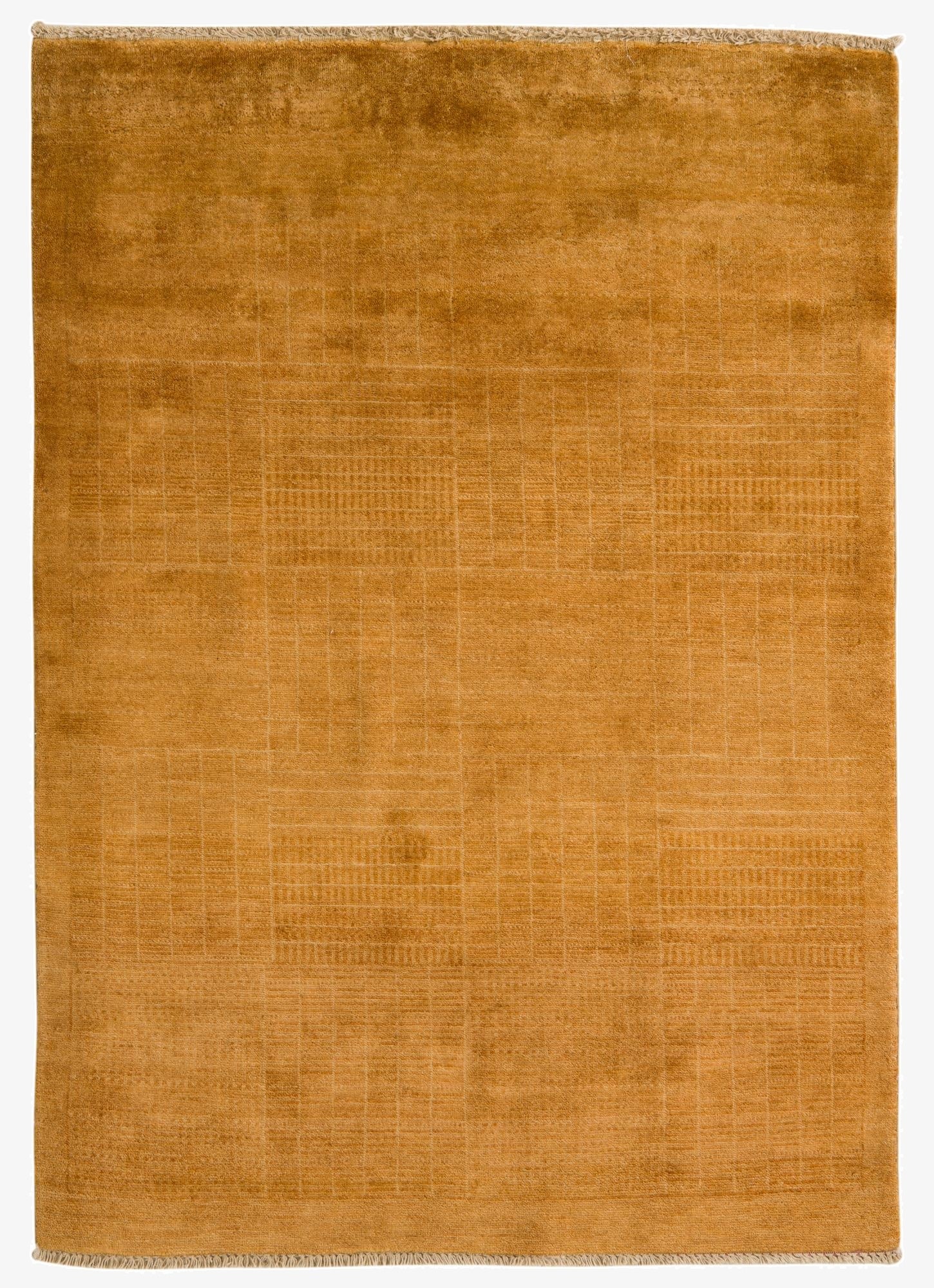 4' 6 x 6' 2  Hand Knotted Modern Ziegler Wool Rug