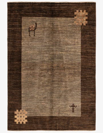 5' 6 x 7' 10 Hand Knotted Modern Ziegler Rug