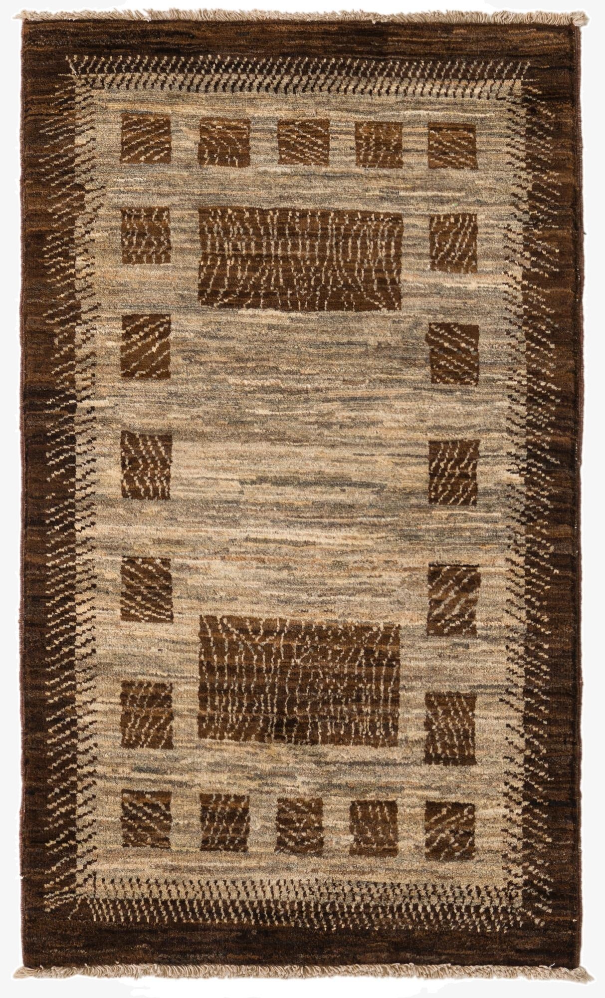 2' 6 x 4' 2  Hand Knotted Modern Ziegler Rug