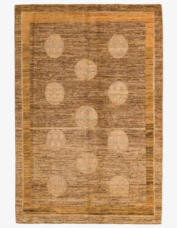 5' 5 x 8' 1 Hand Knotted Modern Ziegler Rug