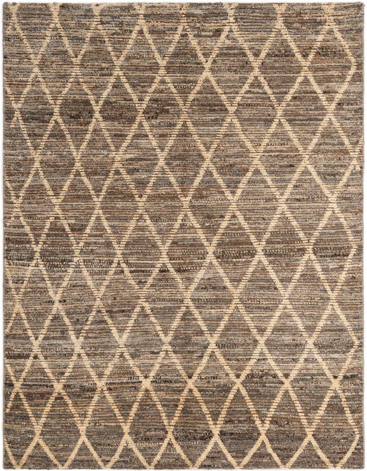 Detail image of 4' 9 x 6' 8 Hand Knotted Moroccan Wool Rug