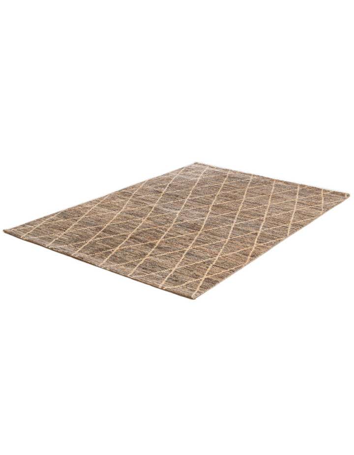 5' 3 x 7' 11 Hand Knotted Moroccan Wool Rug