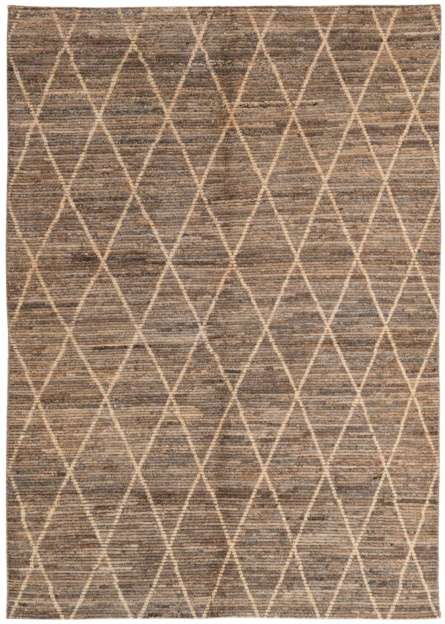 5' 3 x 7' 11 Hand Knotted Moroccan Wool Rug