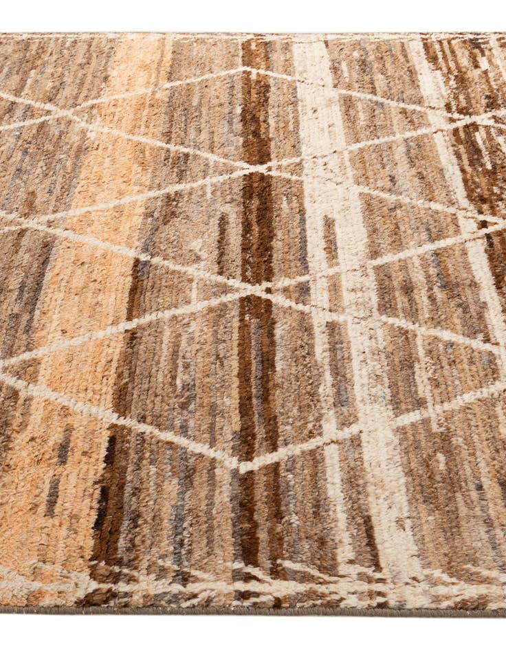 Detail image of 6' 5 x 9' 5  Hand Knotted Moroccan Wool Rug