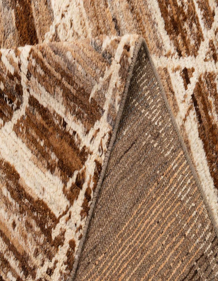 Detail image of 6' 5 x 9' 5  Hand Knotted Moroccan Wool Rug