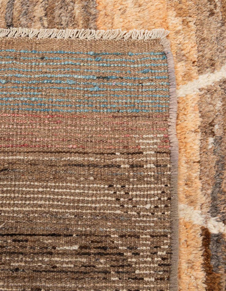 Detail image of 6' 5 x 9' 5  Hand Knotted Moroccan Wool Rug